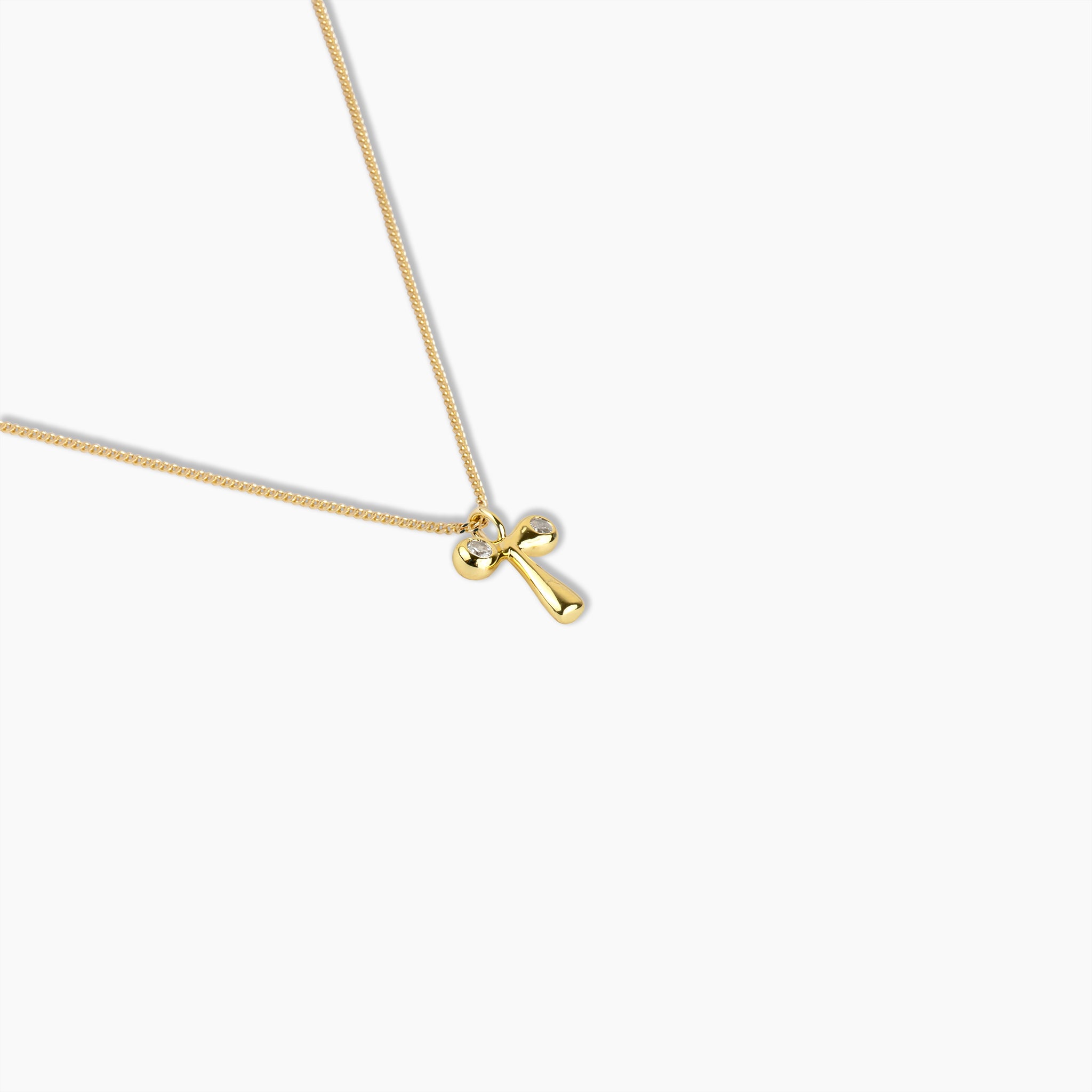 Duo Diamond Initial Necklace