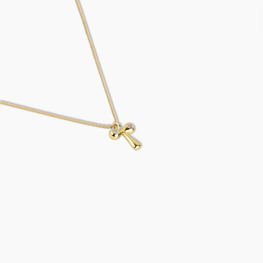 Duo Diamond Initial Necklace