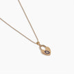 Evil Eye Heart Lock Necklace