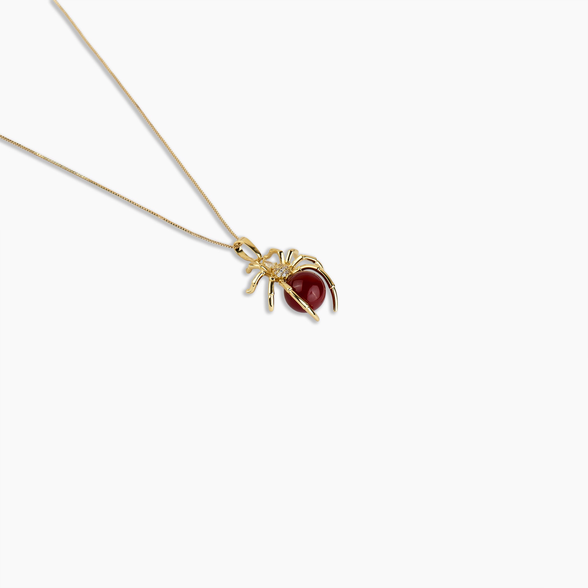 Ruby Arachnid Pendant