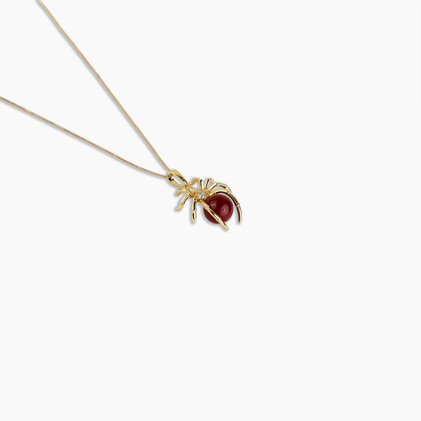 Ruby Arachnid Pendant