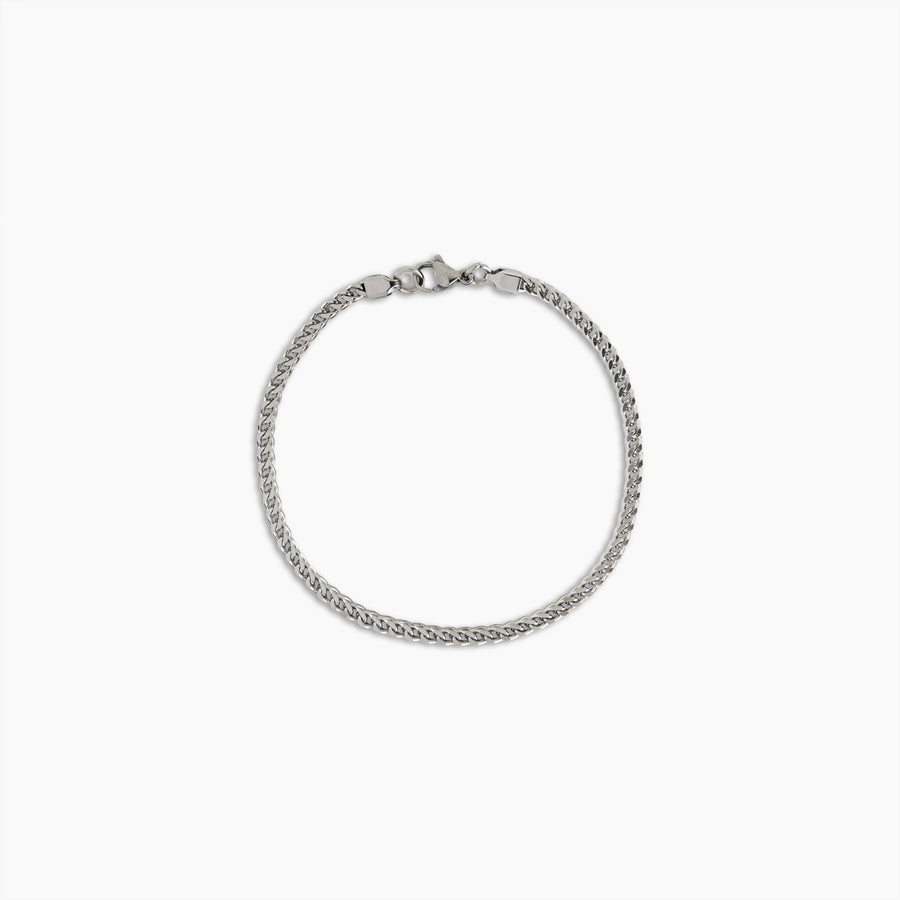 Regal Silver Curb Bracelet