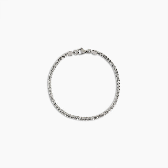 Regal Silver Curb Bracelet