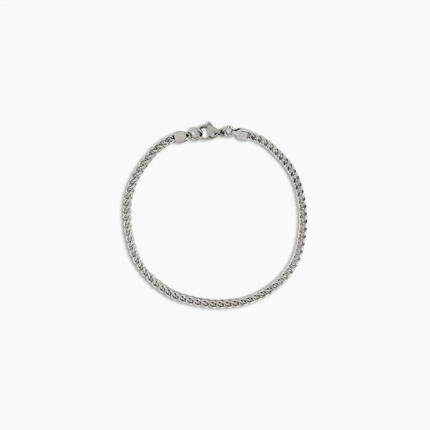 Regal Silver Curb Bracelet