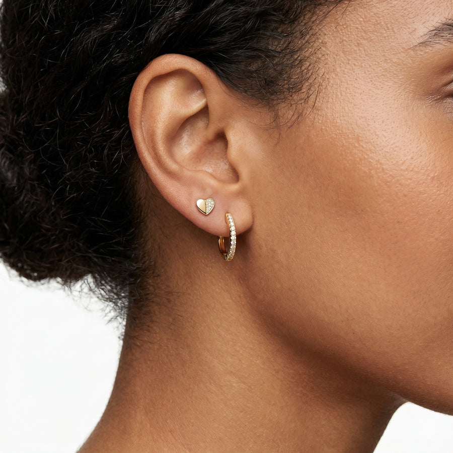 Heart Stud Earrings
