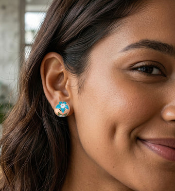 Azure Bloom Earrings
