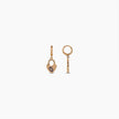 Evil Eye Heart Lock Earrings