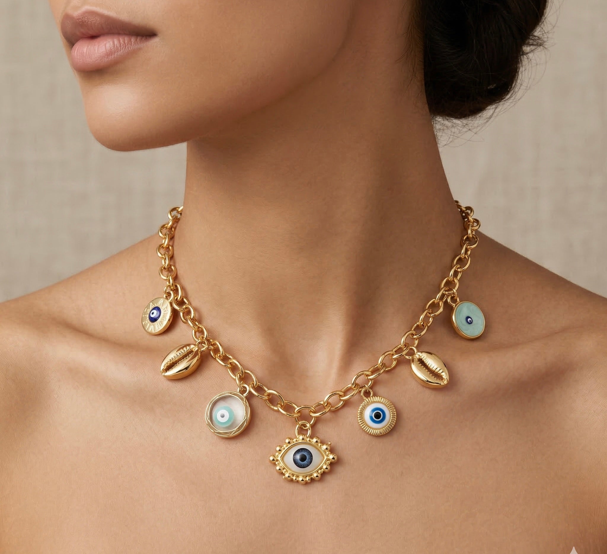 Evil Eye Charm Necklace