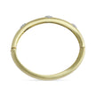 Brushed Mood Clover Bangle Bracelet