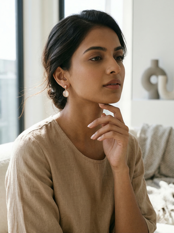 Blush Halo Earrings