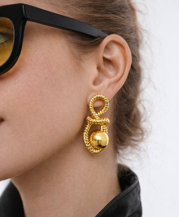 Gilded Knot Earrings