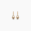 Evil Eye Heart Lock Earrings