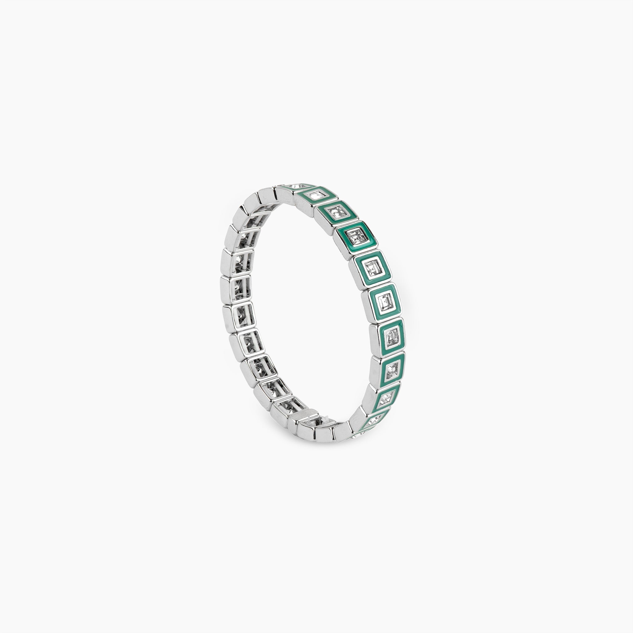 The Prism Tile Green Stretch Bracelet