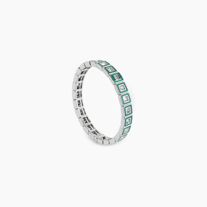 The Prism Tile Green Stretch Bracelet