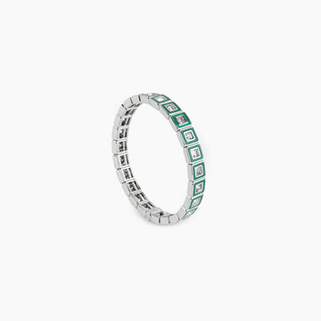 The Prism Tile Green Stretch Bracelet
