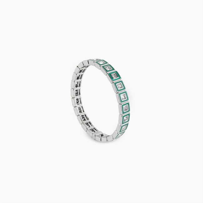 The Prism Tile Green Stretch Bracelet
