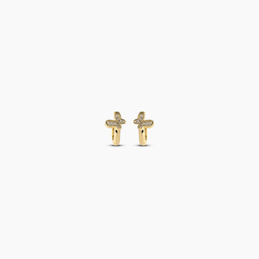 Butterfly Huggie Earrings