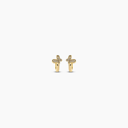Butterfly Huggie Earrings