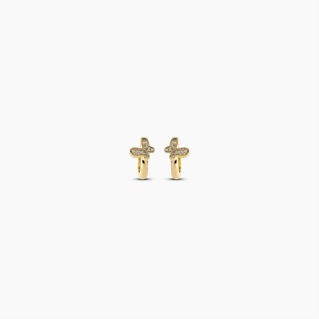 Butterfly Huggie Earrings