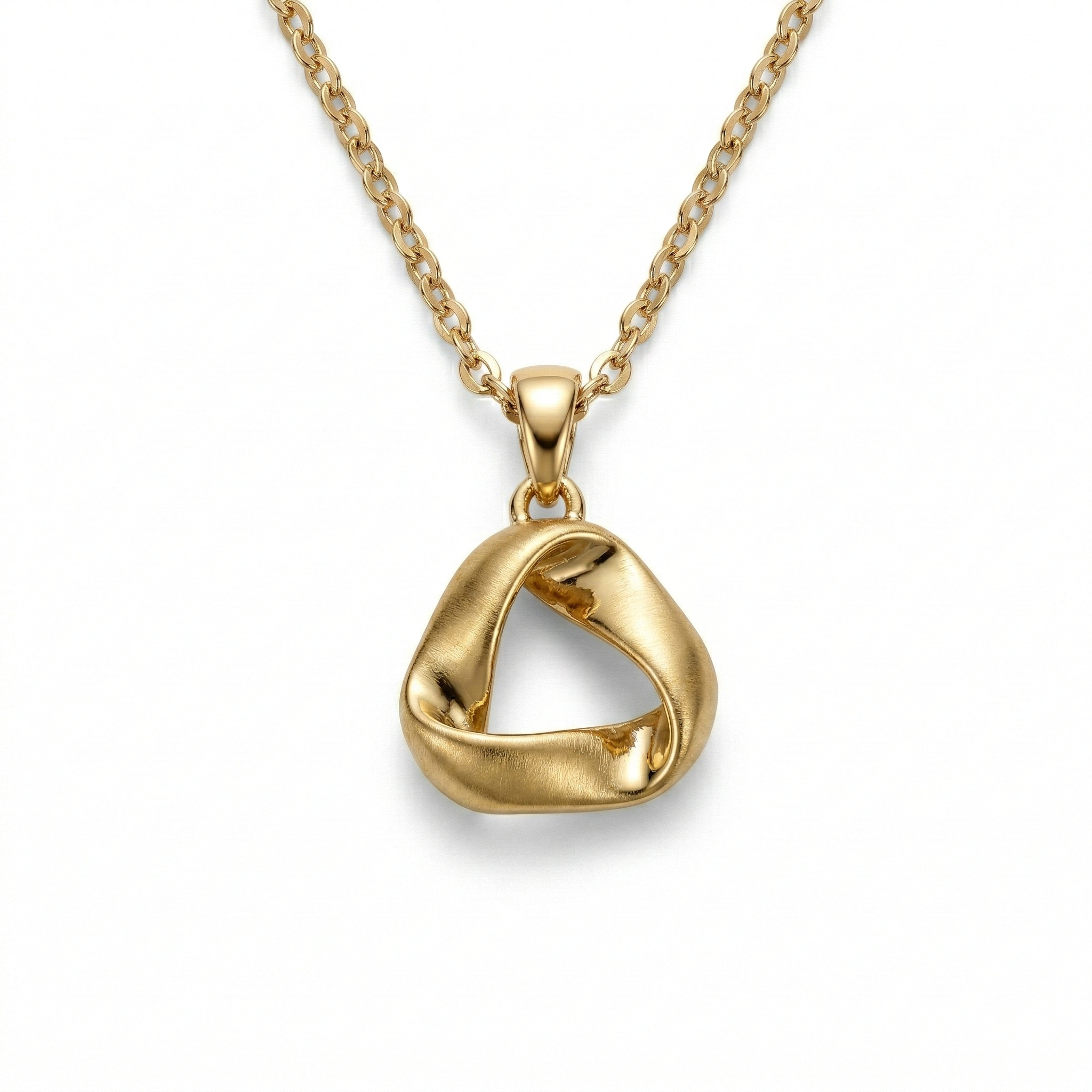 Brushed Mood Trillion Necklace