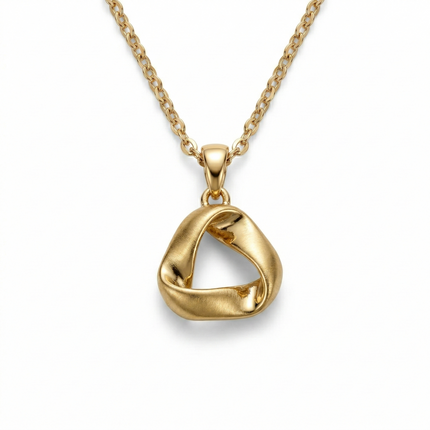 Brushed Mood Trillion Necklace
