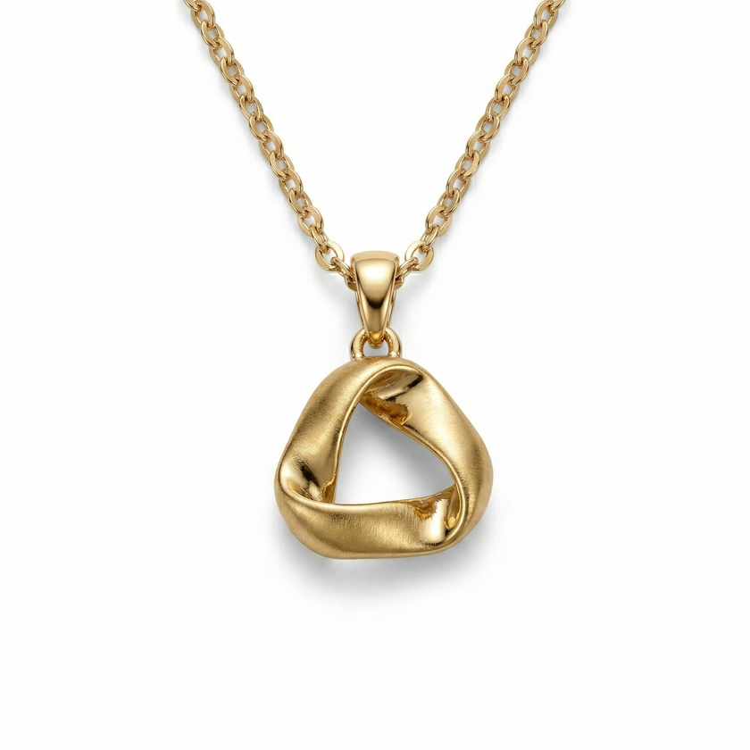 Brushed Mood Trillion Necklace