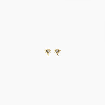 The Tropical Palm Tree Studs