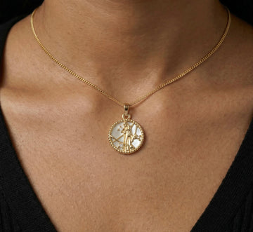 Virgo Zodiac Symbol Necklace