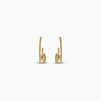 Braided Orbit Hoop Earrings