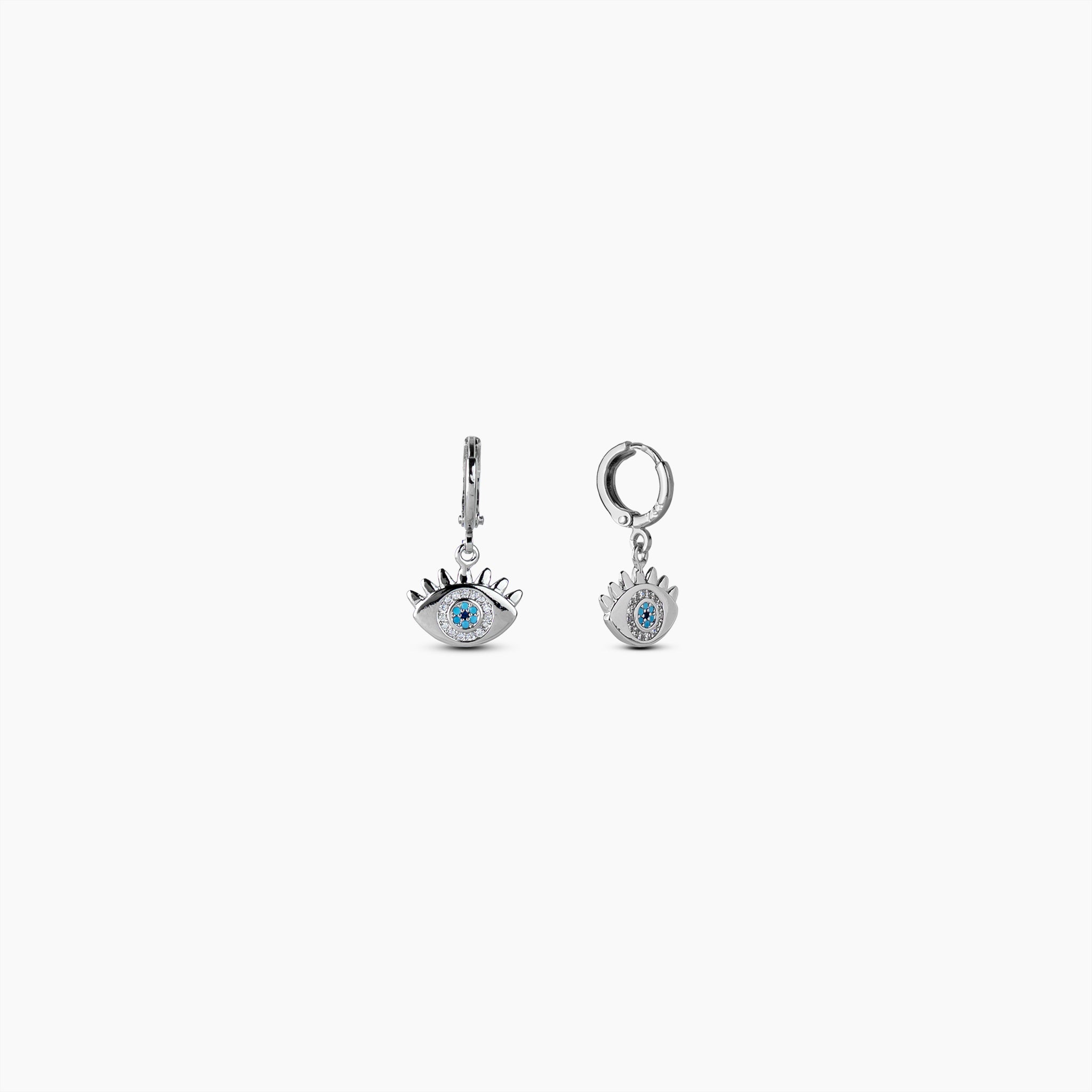 Evil Eye Hoop Earrings