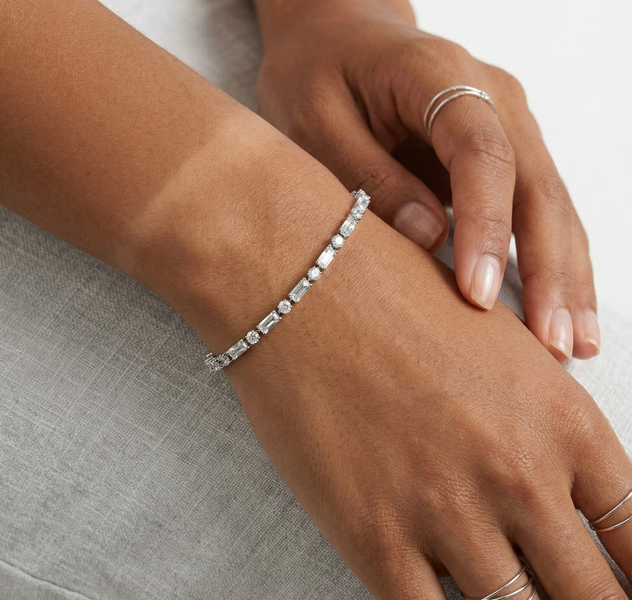 Aria Baguette Tennis Bracelet
