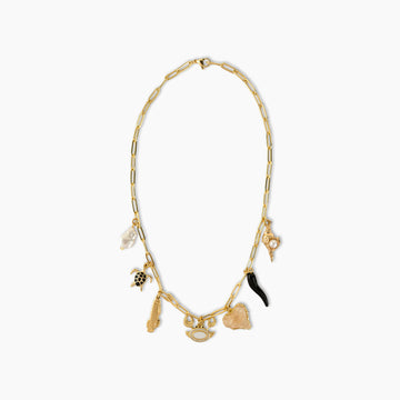 Mediterranean Muse Charm Necklace
