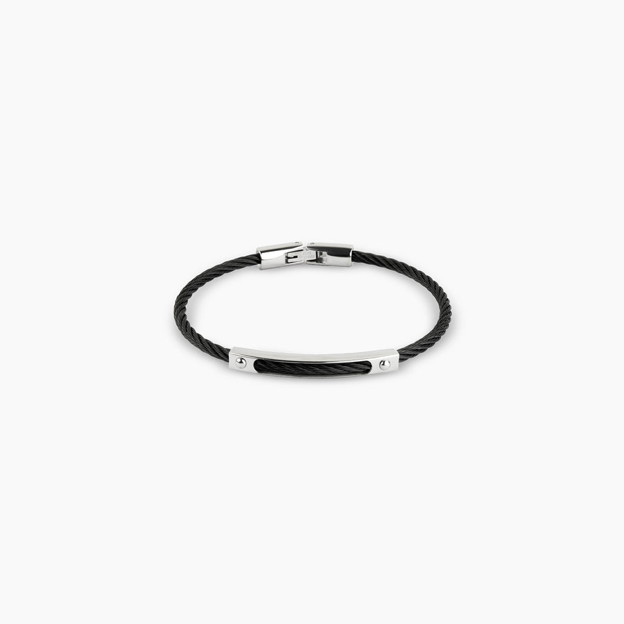 Obsidian Cable Bracelet
