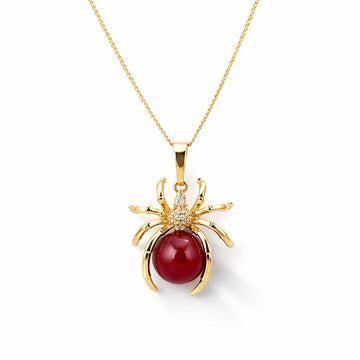 Ruby Arachnid Pendant