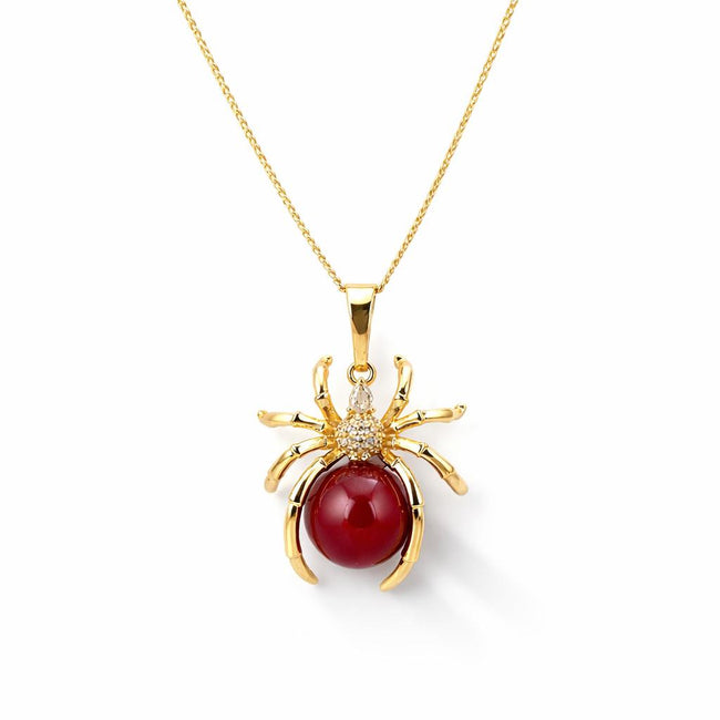 Ruby Arachnid Pendant