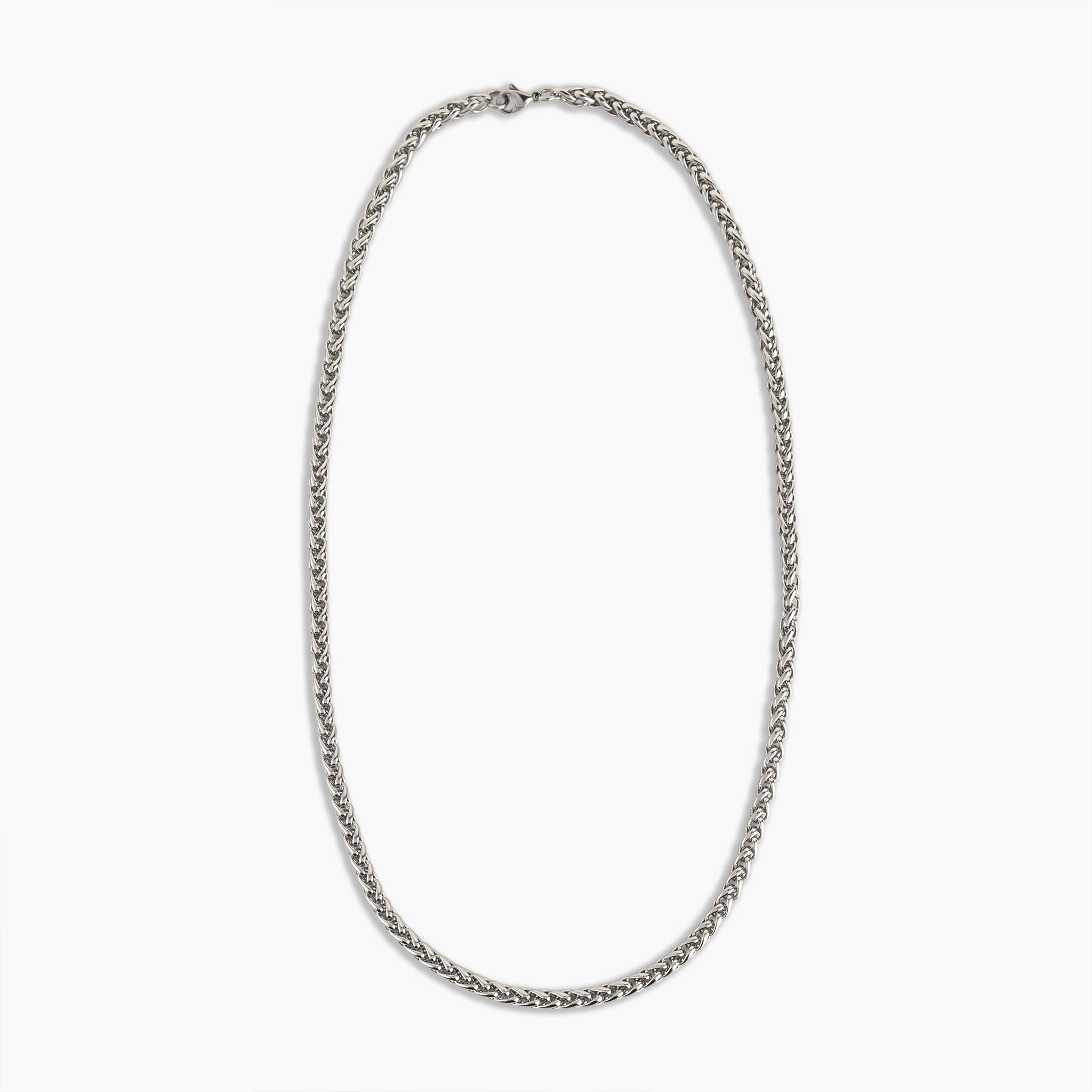 Titan Silver Wheat Chain