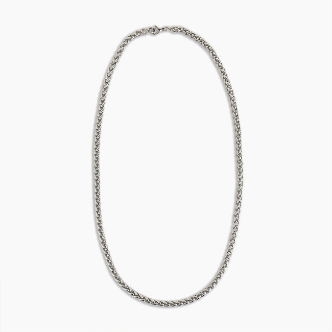Titan Silver Wheat Chain