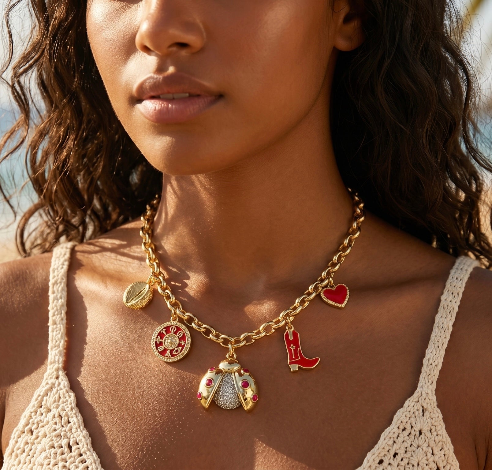 Ladybug Charm Necklace