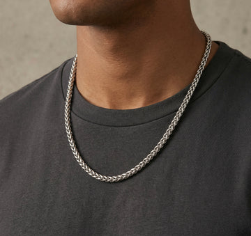 Titan Silver Wheat Chain