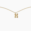 Duo Diamond Initial Necklace
