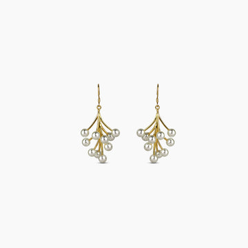 Cherry Blossom Pearl Earrings