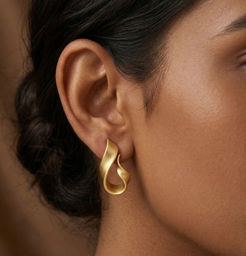 Brushed Mood Swirl Earrings