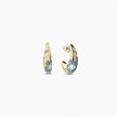 Azure Bloom Hoop Earrings