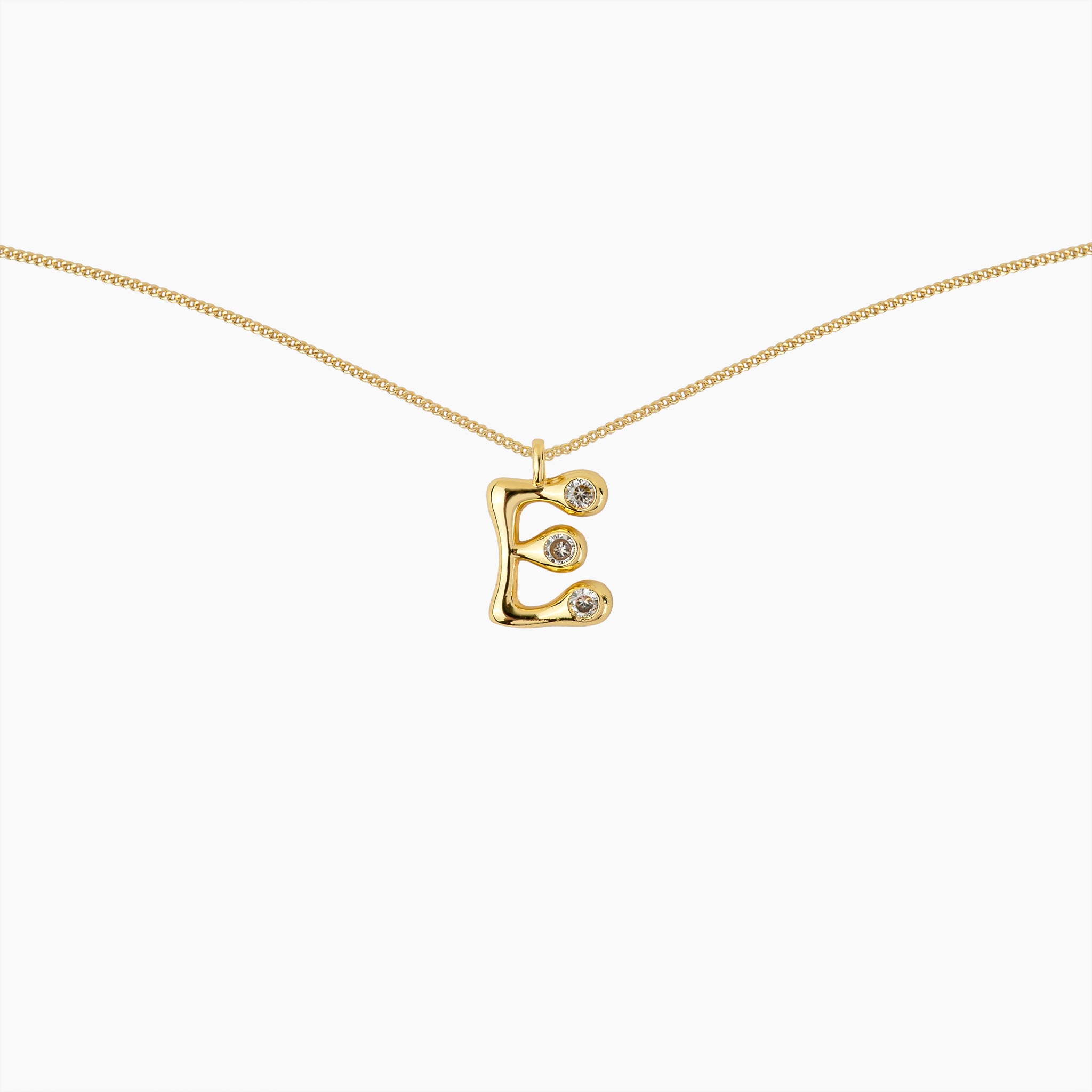 Duo Diamond Initial Necklace