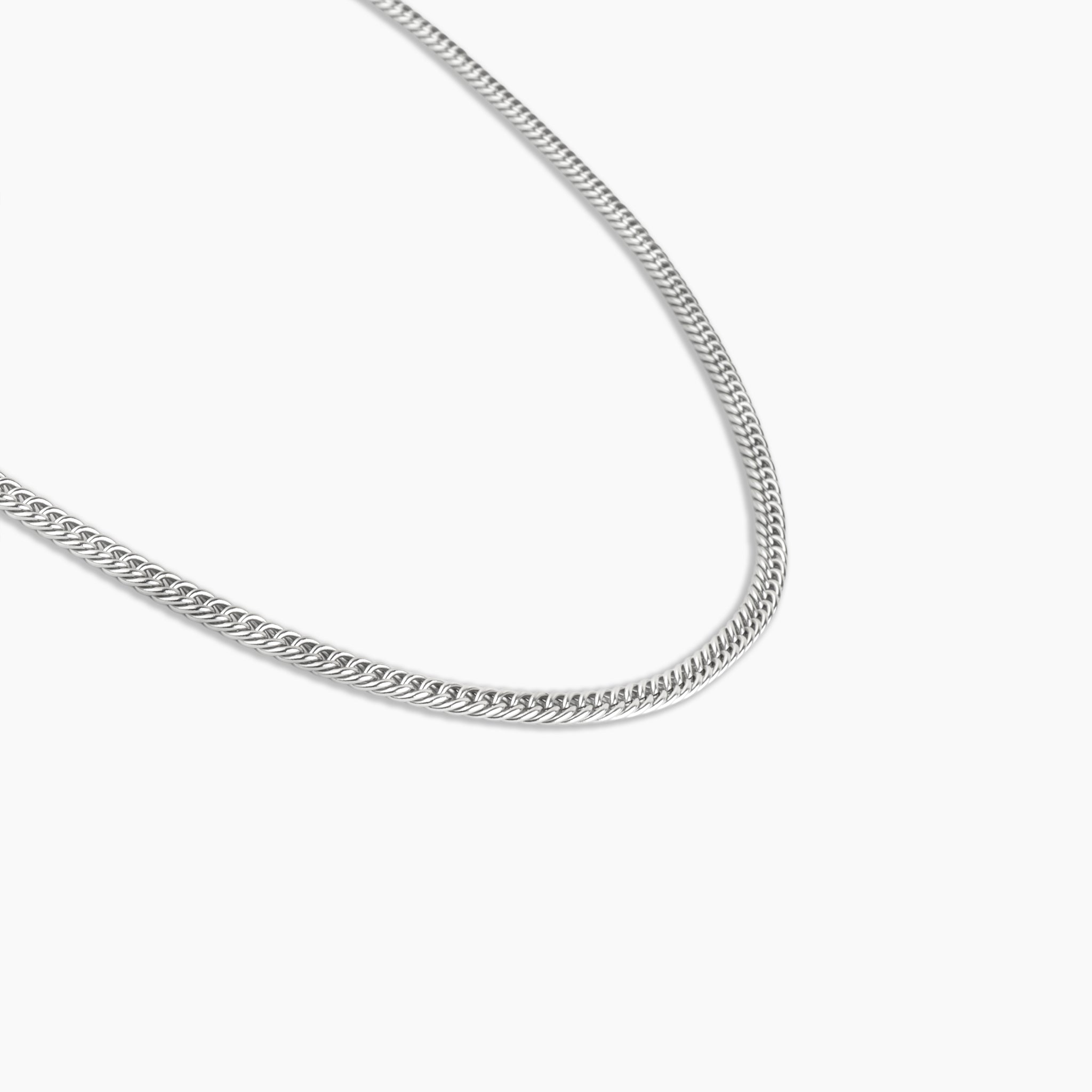 Mercury Silver Cuban Chain