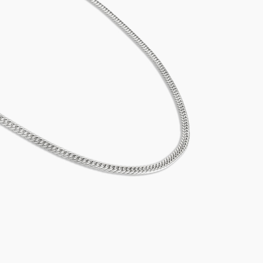 Mercury Silver Cuban Chain