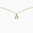 Duo Diamond Initial Necklace