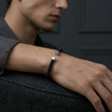 Midnight Mesh Cuff Bracelet
