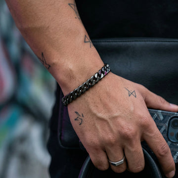 Obsidian Curb Bracelet