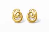 Brushed Mood Love Knot Earrings